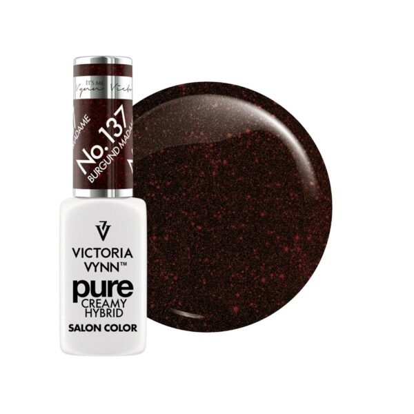 VICTORIA VYNN - PURE CREAMY HYBRID - 137 BURGUND MADAM (Nagellack, Gellack)