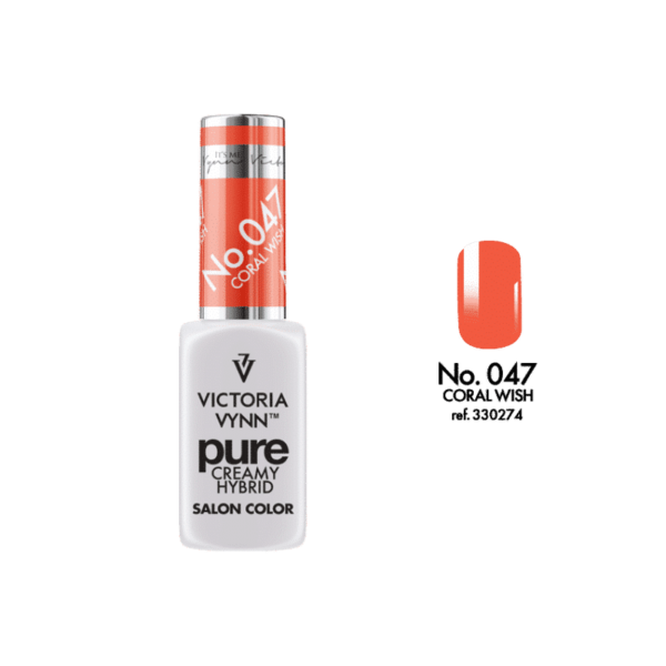 VICTORIA VYNN - PURE CREAMY HYBRID - 047 CORAL WISH (Nagellack, Gellack)