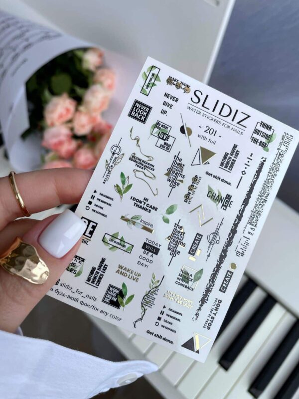 Slidiz - Wasseraufkleber - No.201