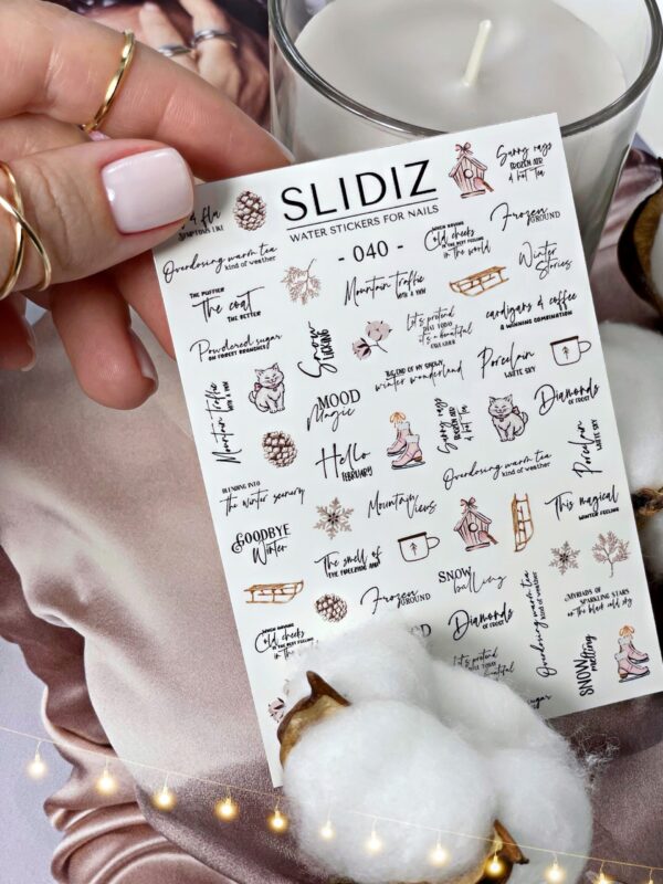 Slidiz - Wasseraufkleber - No.040