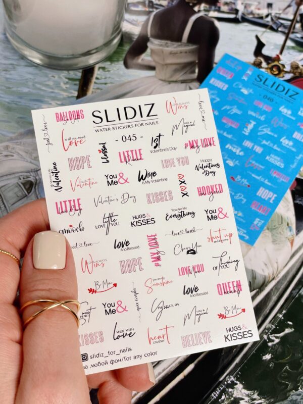 Slidiz - Wasseraufkleber - No.045