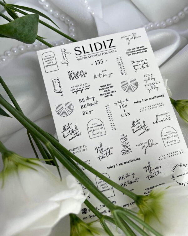 Slidiz - Wasseraufkleber - No.135