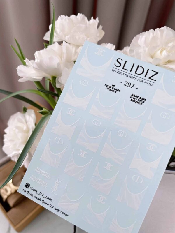 Slidiz - Wasseraufkleber - No.297