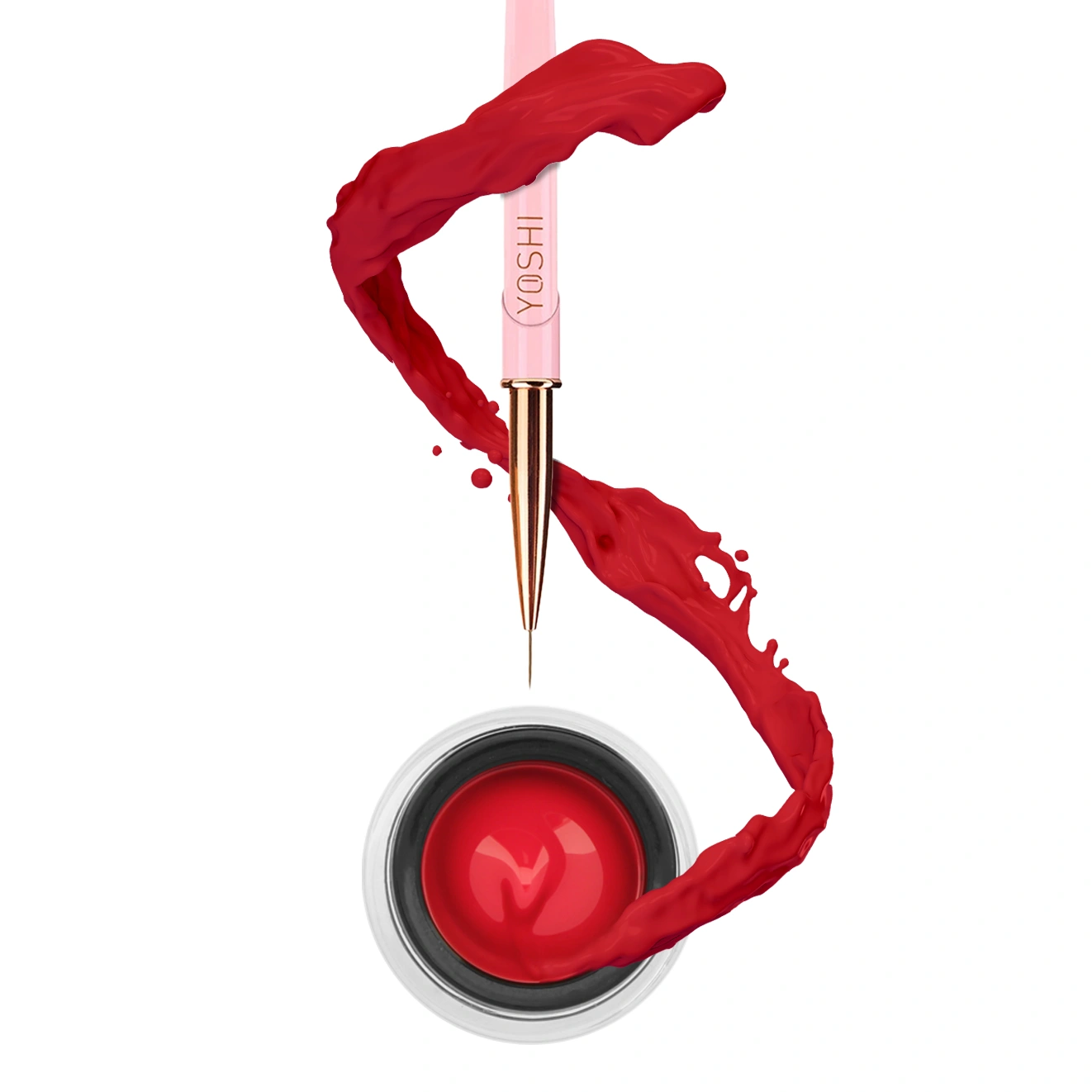 Yoshi - Paint Gel UV LED 5 ml - Raspberry (Gellack/ Nagellack) – Bild 7