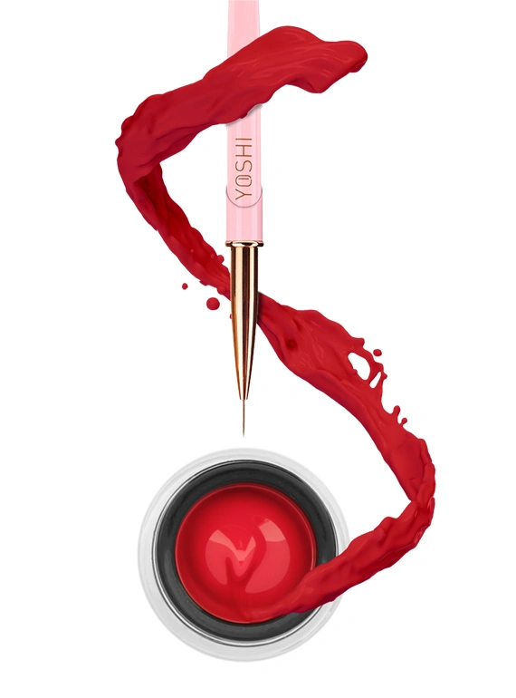 Yoshi - Paint Gel UV LED 5 ml - Raspberry (Gellack/ Nagellack) – Bild 8